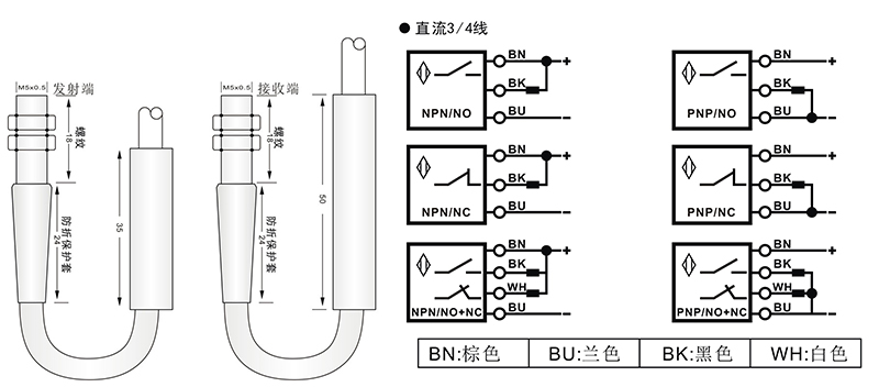 M5激光開關(guān)對射式