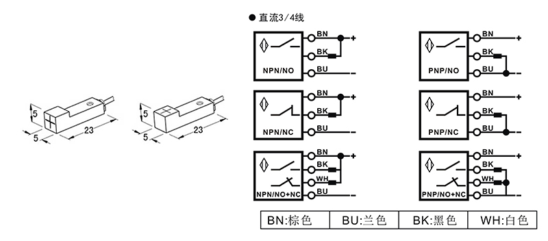 Q5方形電感式接近開關