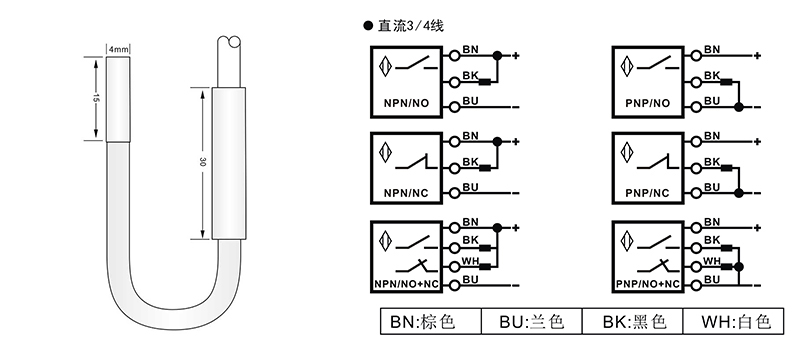 D4分離式超短型電感式接近開關(guān)